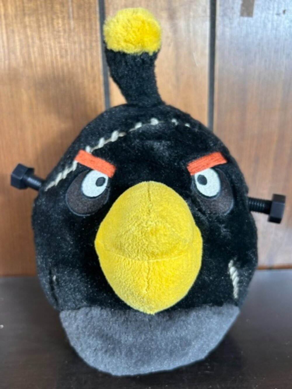 Angry Birds Frankenstein Bomb Black Bird Plush 10" Commonwealth Stuffed Animal